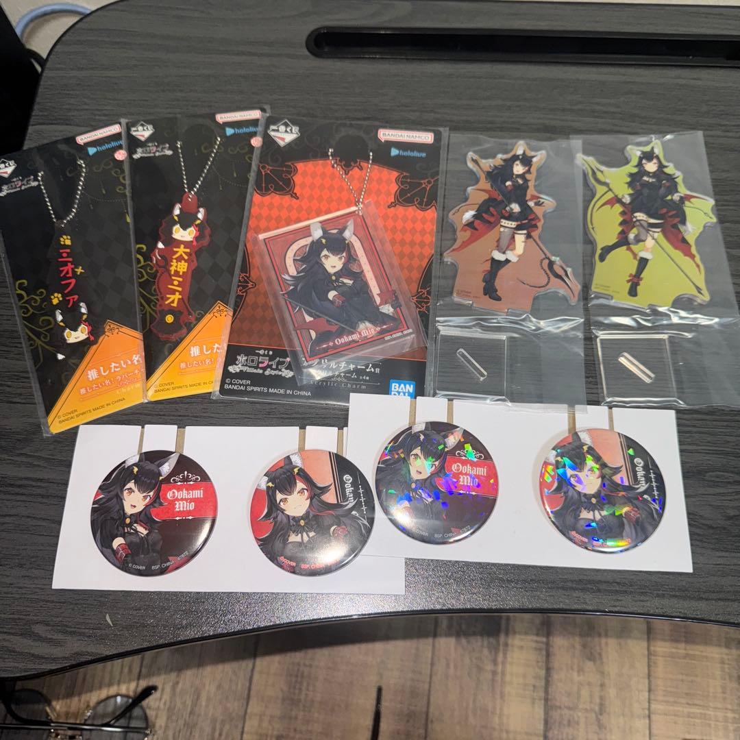 ホロライブ　一番くじ　大神ミオフィギュア他7点セット