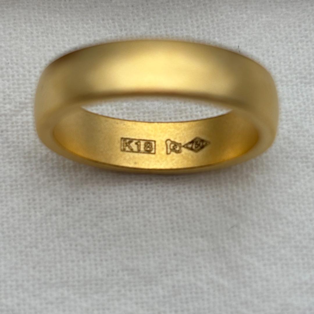 リング・指輪 K18金 素材 K18金刻印レディース 16号ラブリング
