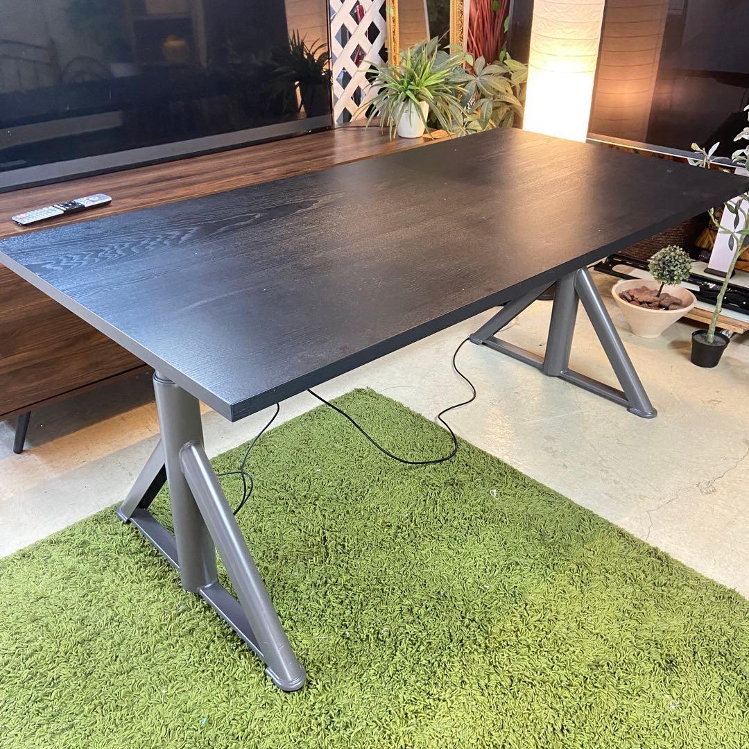 IKEA イケア⭐️IDÅSEN イドーセン デスク テーブル　昇降式　ブラック