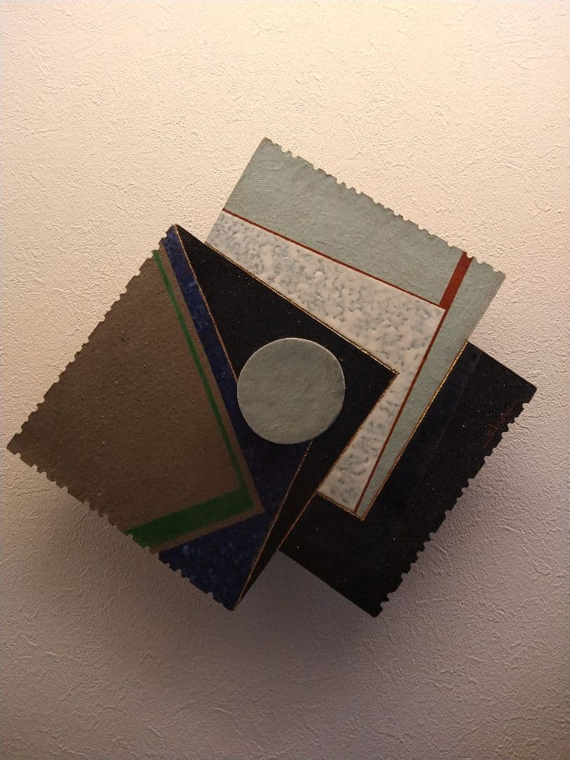 壁掛け　陶板　陶芸　インテリア　花器