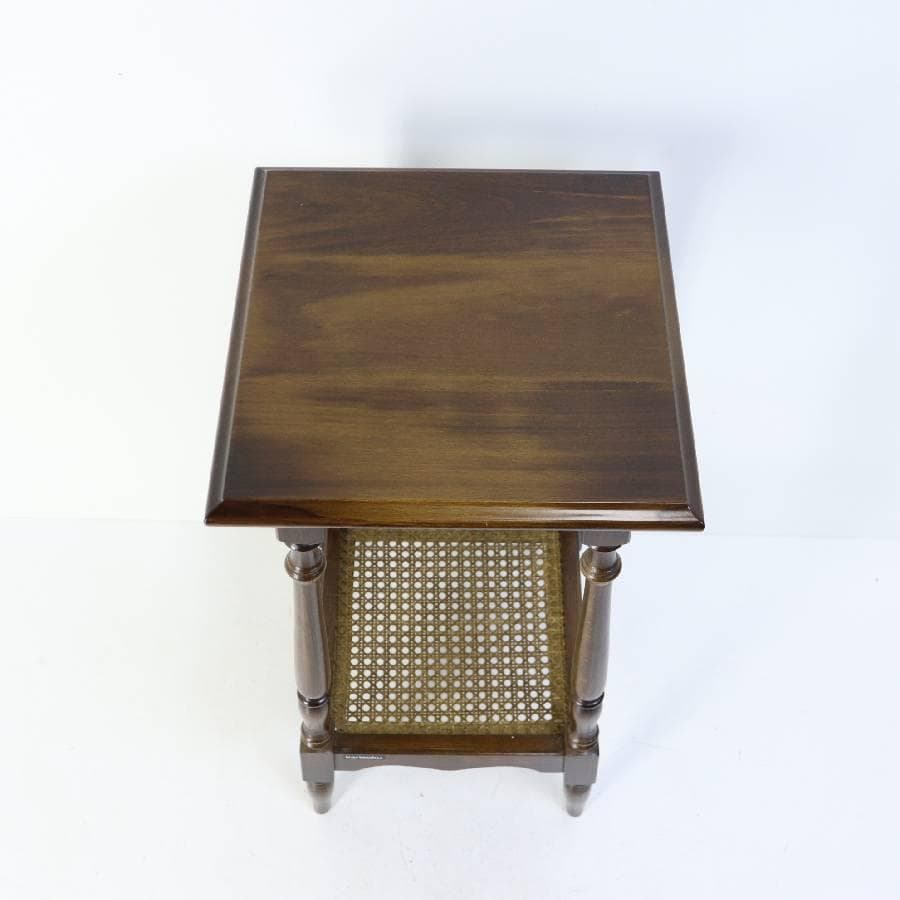 極美品 カリモク家具 コロニアル 花台 飾り台 サイドテーブル 高さ70cm