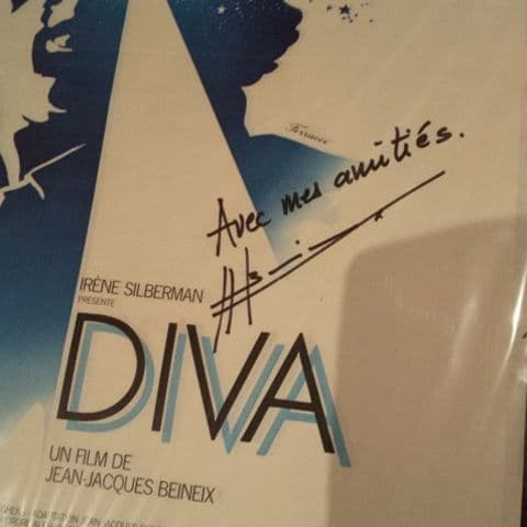 故ジャン＝ジャック・ベネックス監督　直筆サイン入り『ディーバ』オリジナルポスター