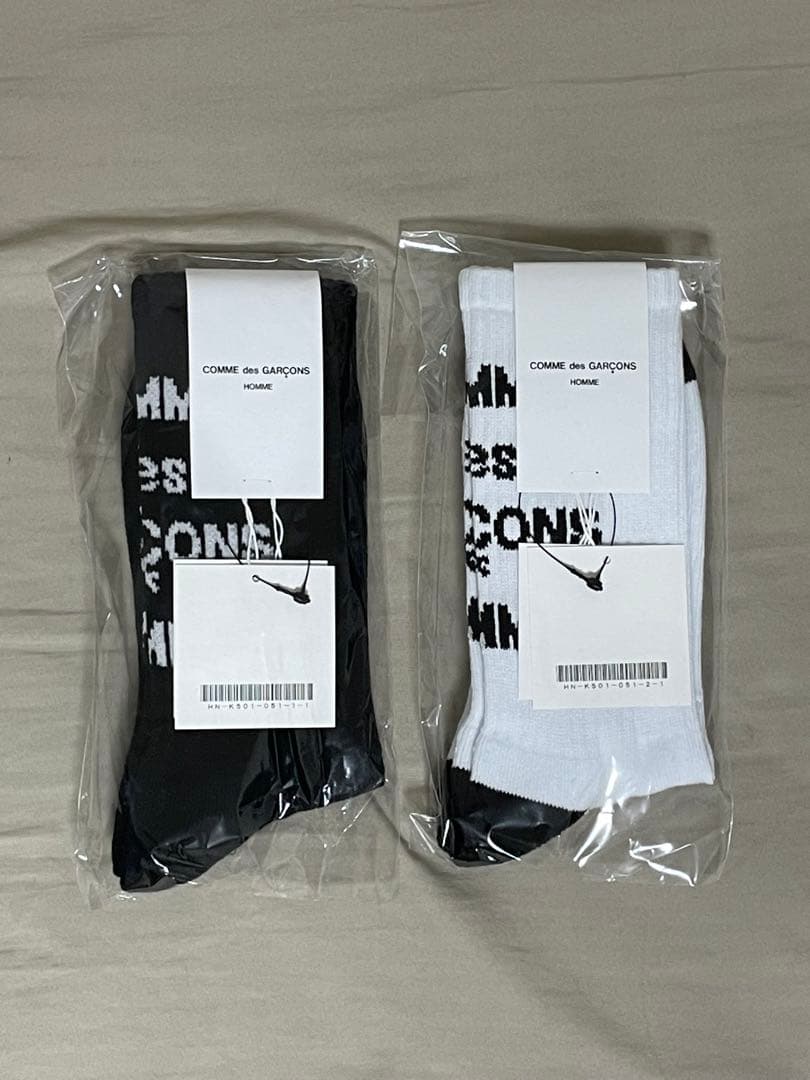 COMME des GARÇONS HOMME ロゴソックス 2足セット