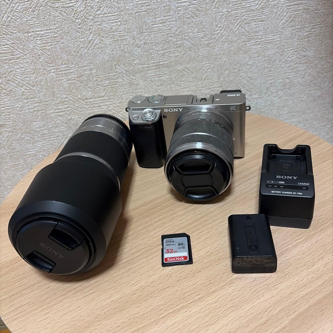SONYα6000 レンズセットE18-55mm＋E55-210mm