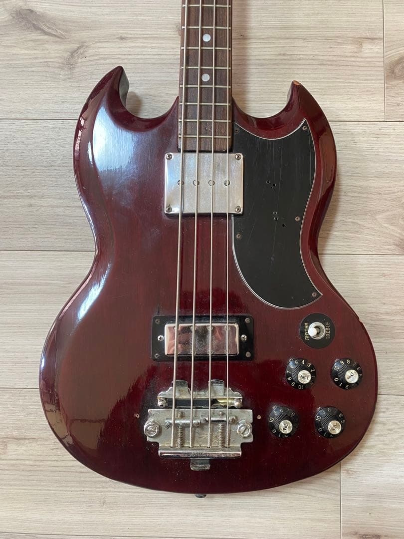 Greco SGタイプ エレキベース 専用ハードケース付き