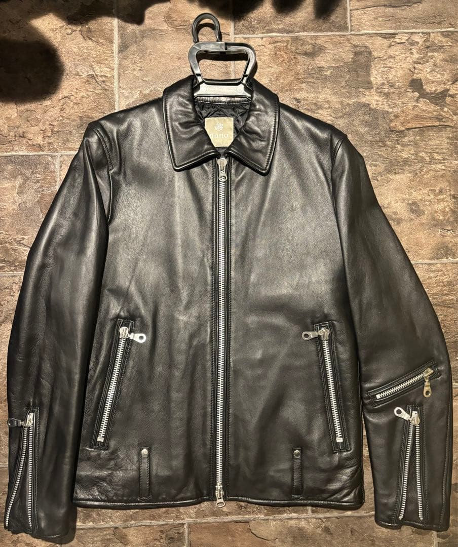 (美品)ナノユニバース　ライダースジャケット