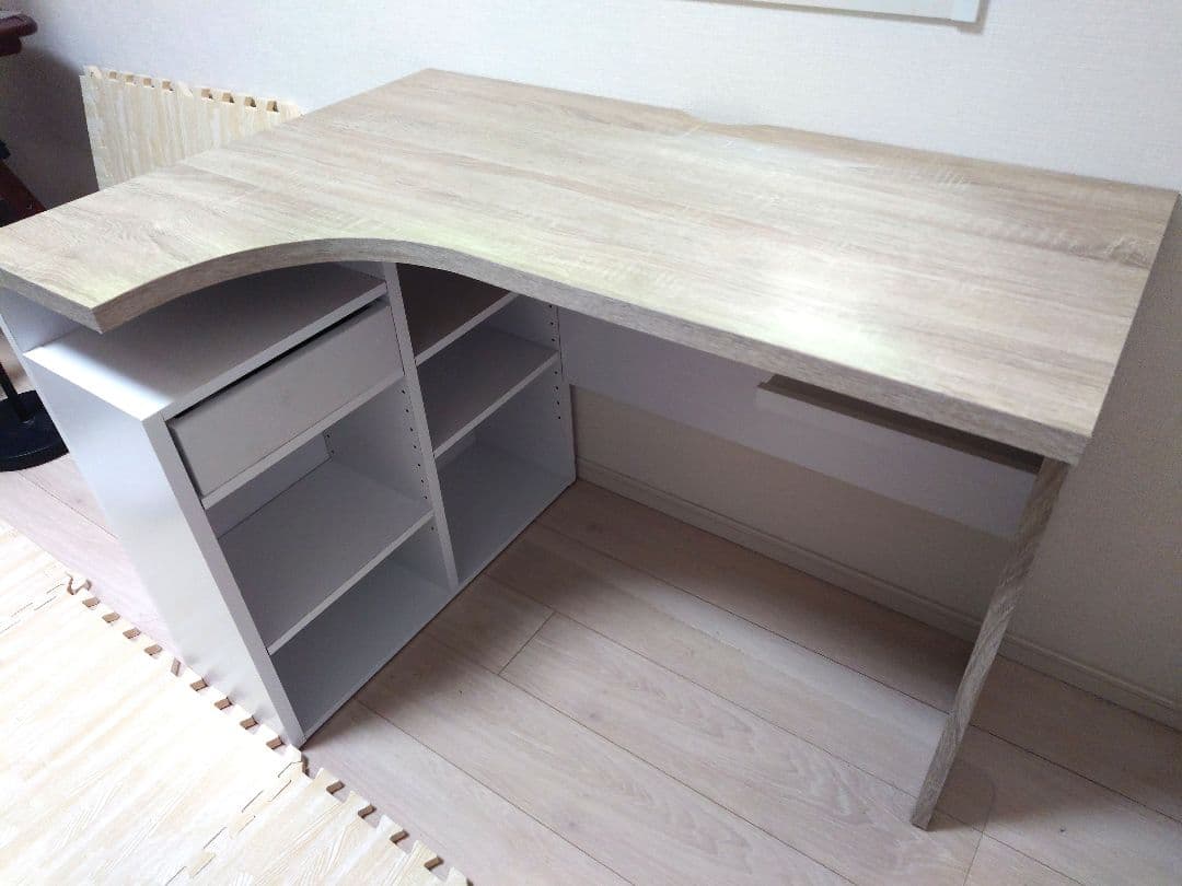 送料込　LOWYA ロウヤ L字型PCデスク