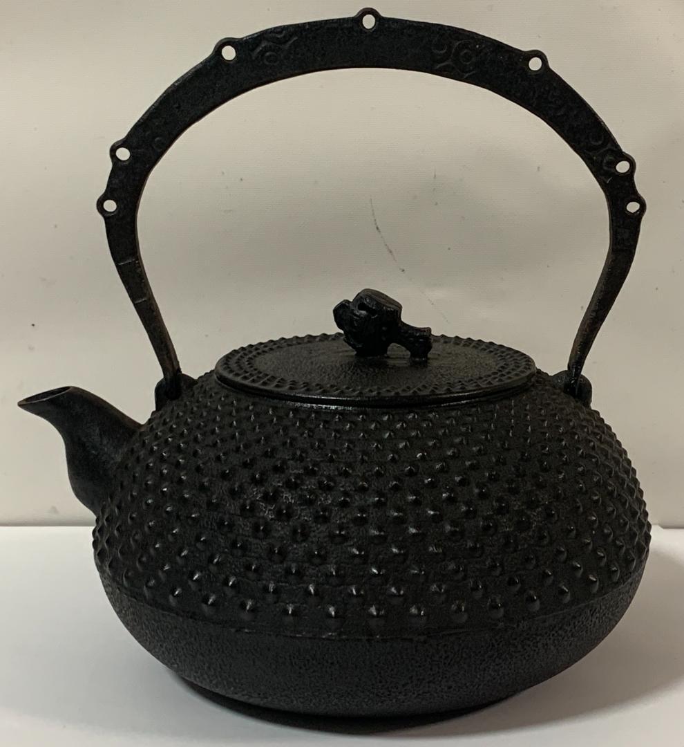 成龍堂鋳造所 斎峰 及川光正造 南部鉄器 宝珠形 鉄瓶