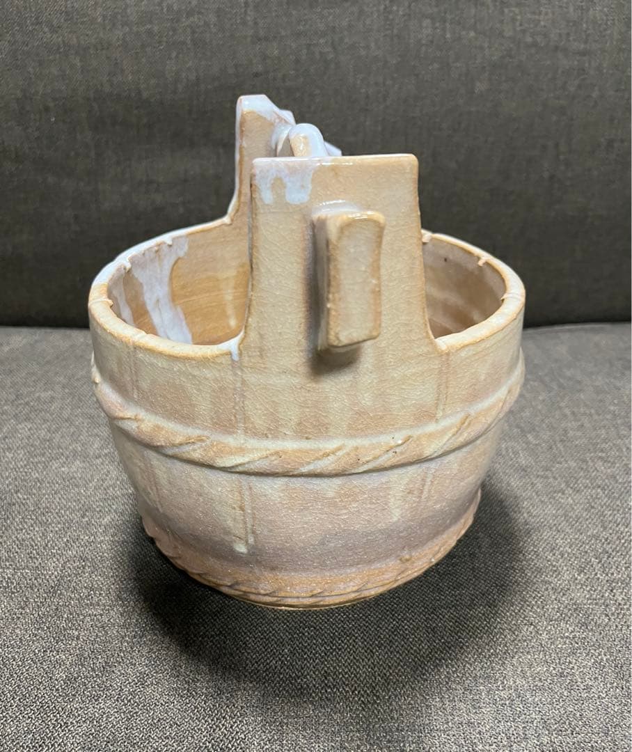 【萩焼　花入れ　手桶】