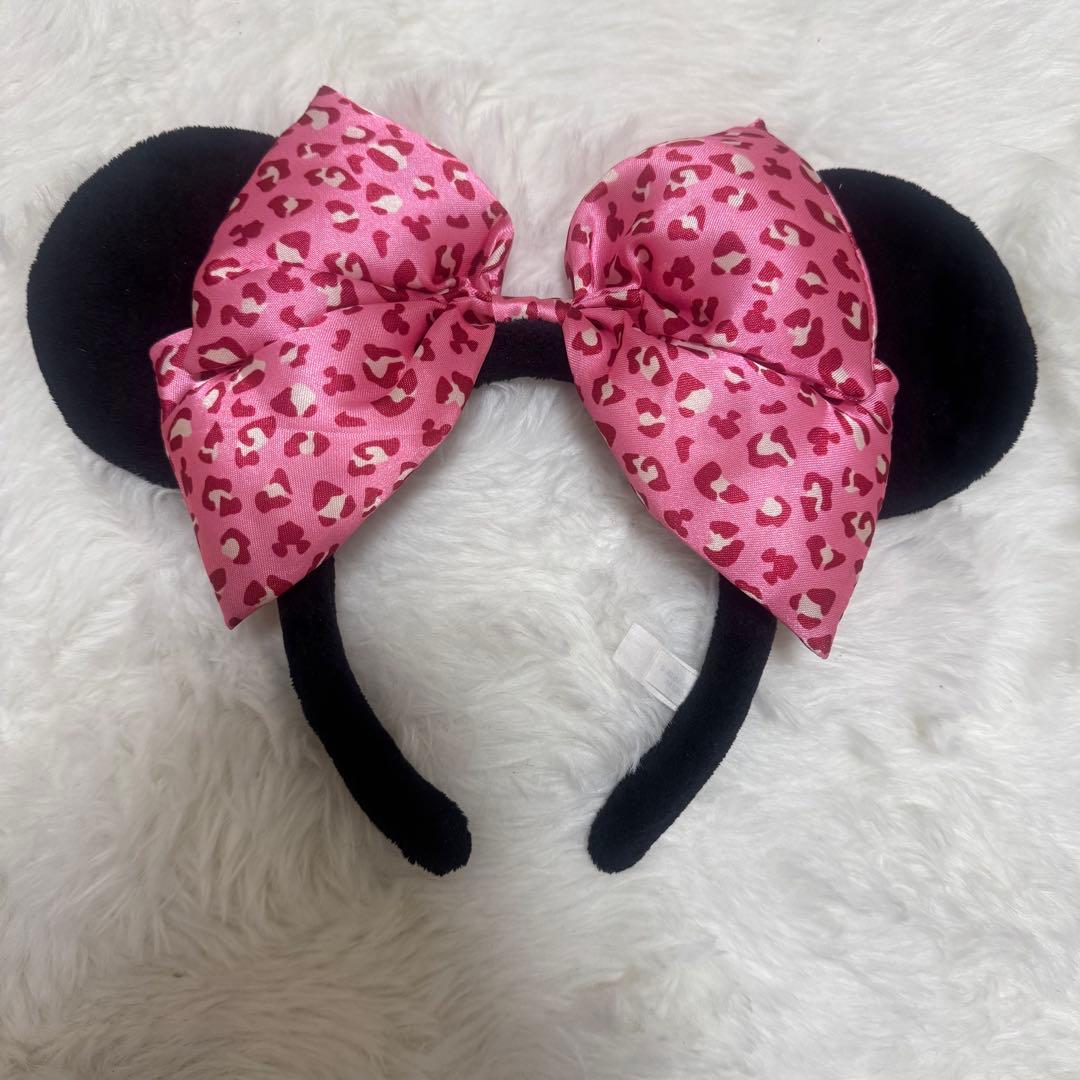 ディズニーカチューシャ ミニーヒョウ柄