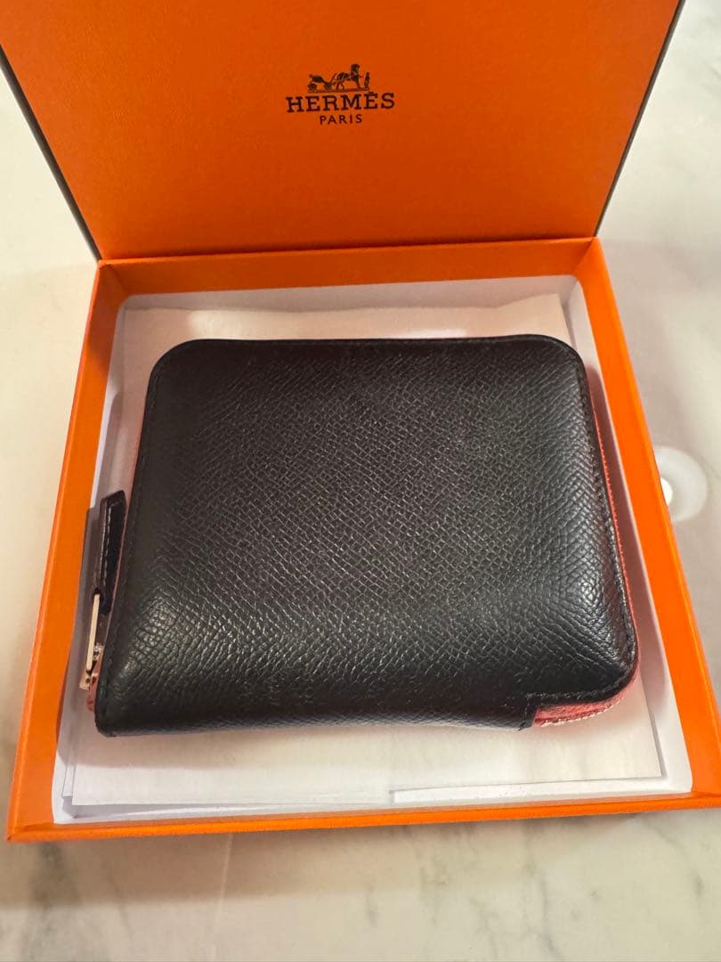 エルメス　アザップ　シルクイン　ミニ財布　ラウンドファスナー 財布