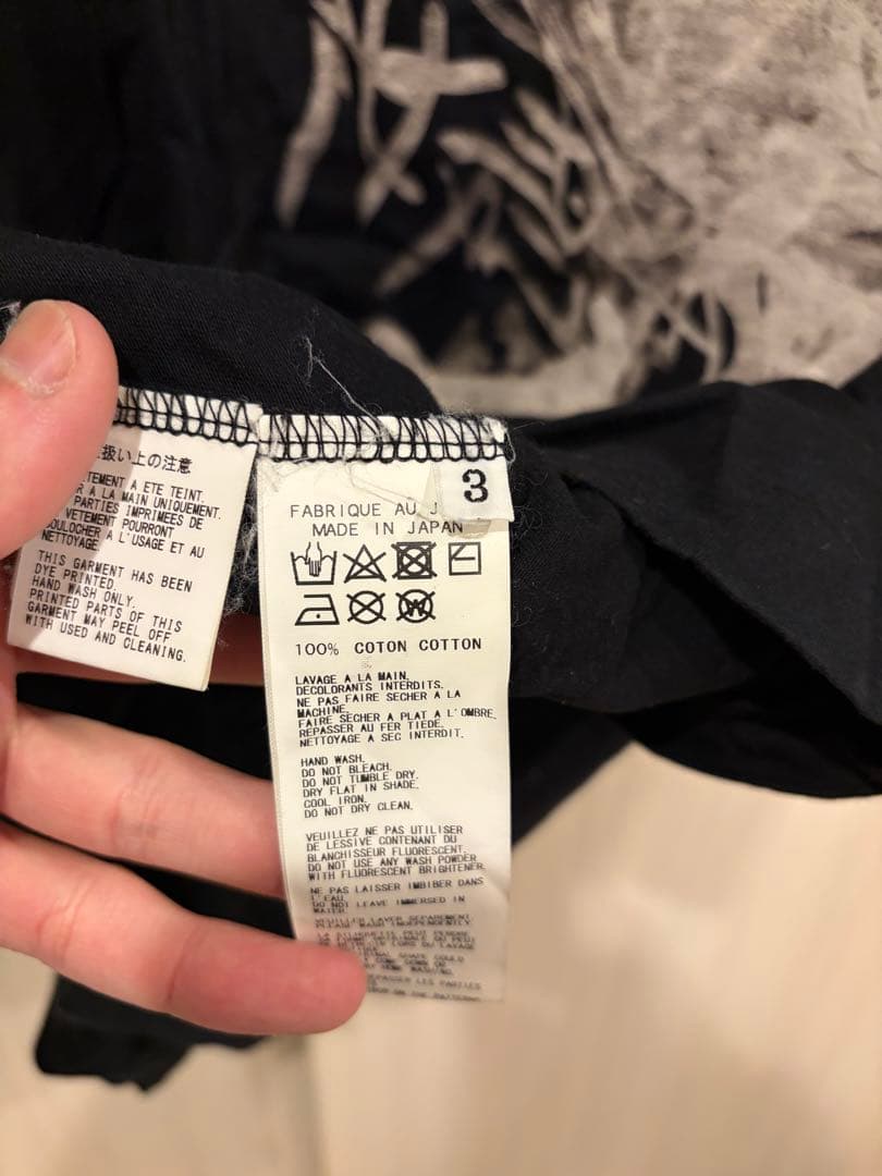 yohji yamamoto pour homme 般若シャツ