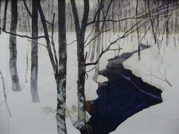 並木 功 【北信濃】 希少画集画、状態良好、新品高級額装付