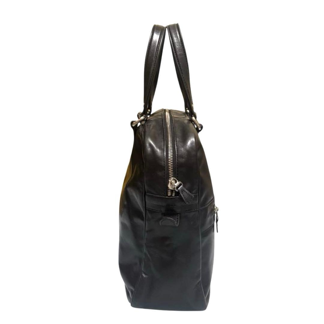 ジャックルコー　リスボン　ボストンバッグ　レザー　ブラック　A4収納可　保護袋