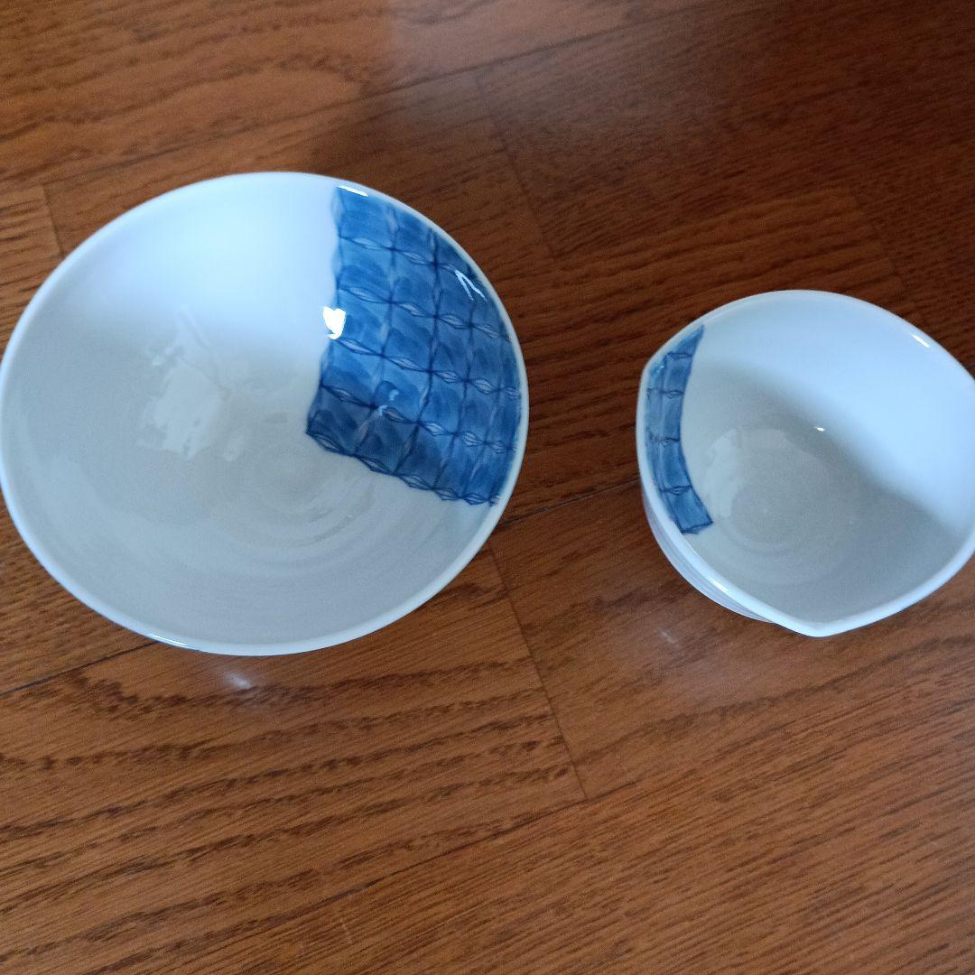 長江重和 七宝文染付茶碗 七宝文染付湯呑