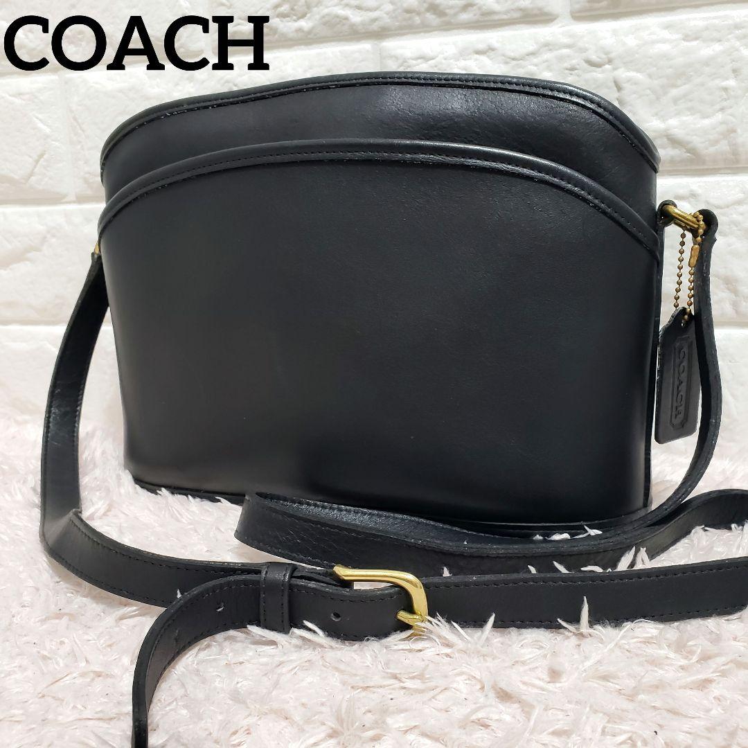 オールドコーチ COACH オールレザー ラウンドアーチショルダーバッグ 美品