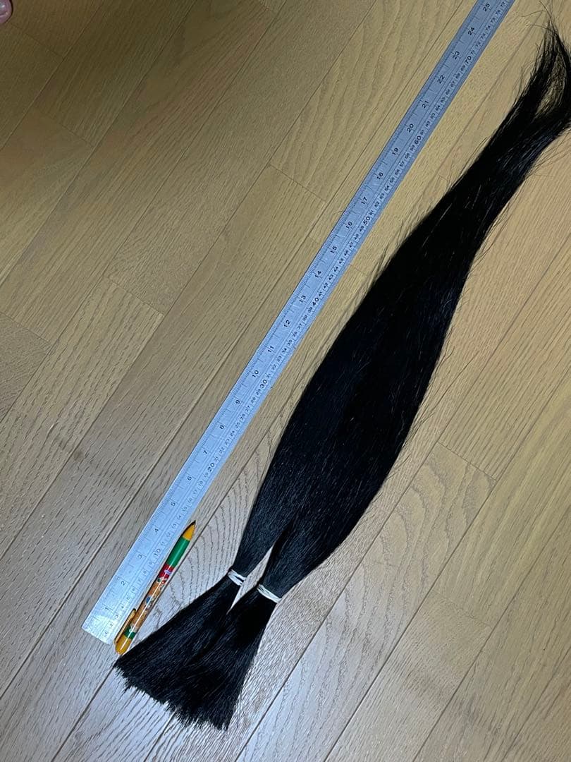 Y 黒染め馬の毛 300g