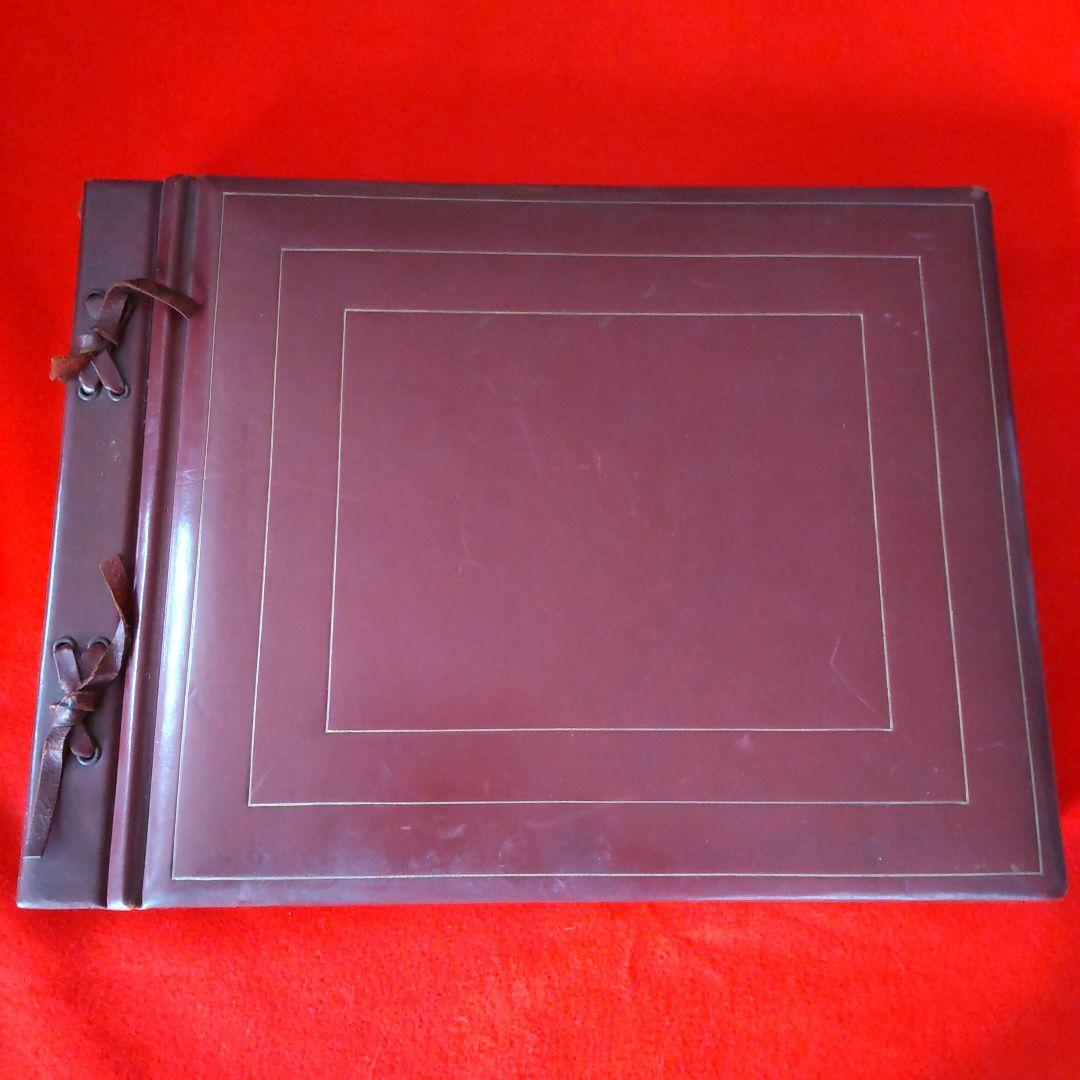 アンティーク革製アルバム/未使用品