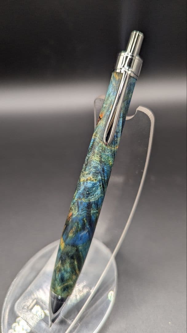 259ペン工房翌檜　スタビライズドウッドバーチバール　木軸シャーペン　ボールペン