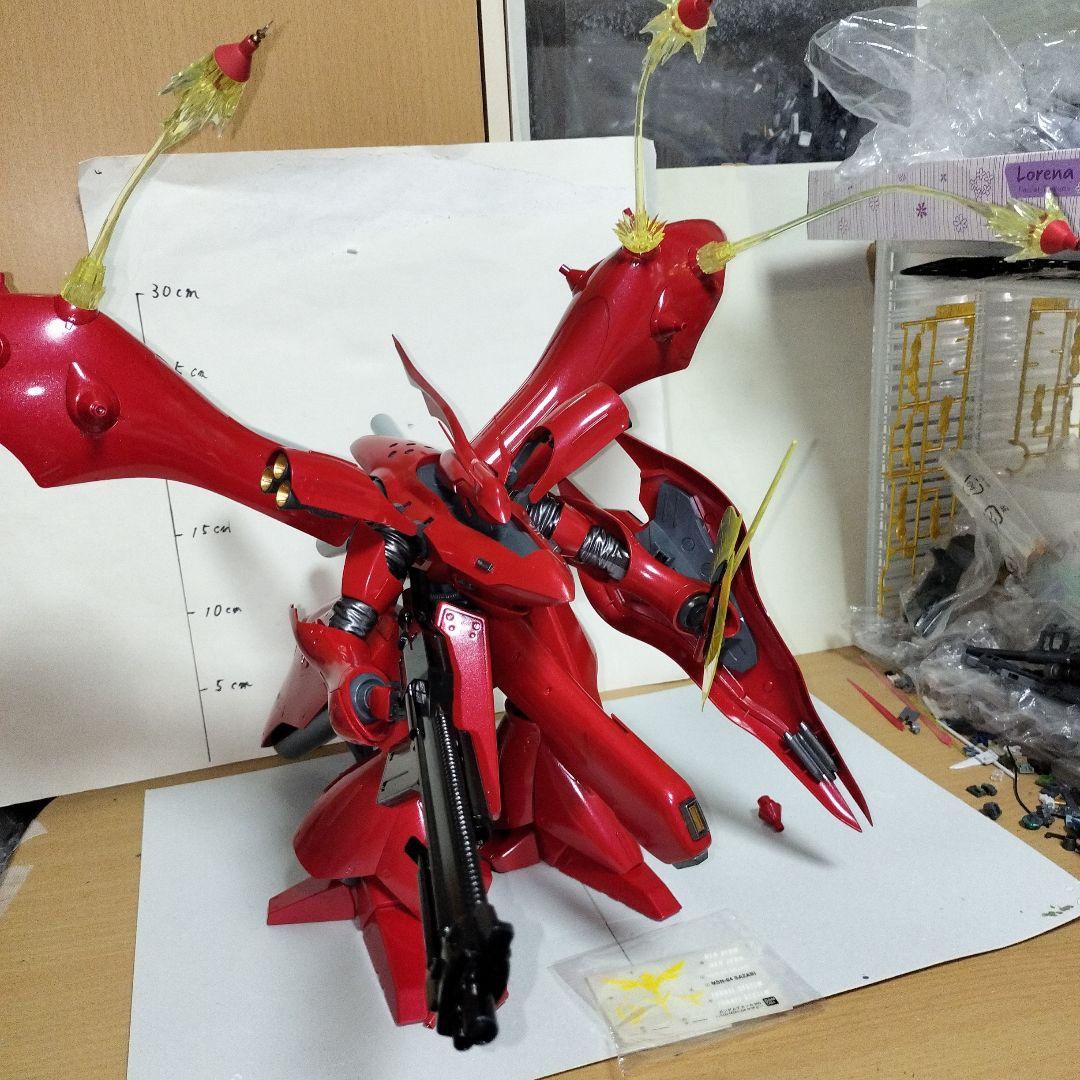 RE1/100 ナイチンゲール 塗装完成品 ガンプラ ファンネルエフェクト 限定