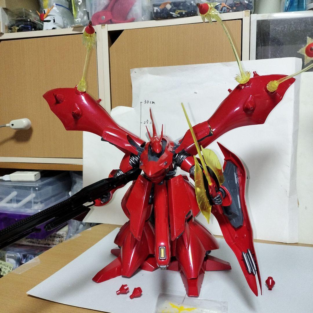 RE1/100 ナイチンゲール 塗装完成品 ガンプラ ファンネルエフェクト 限定