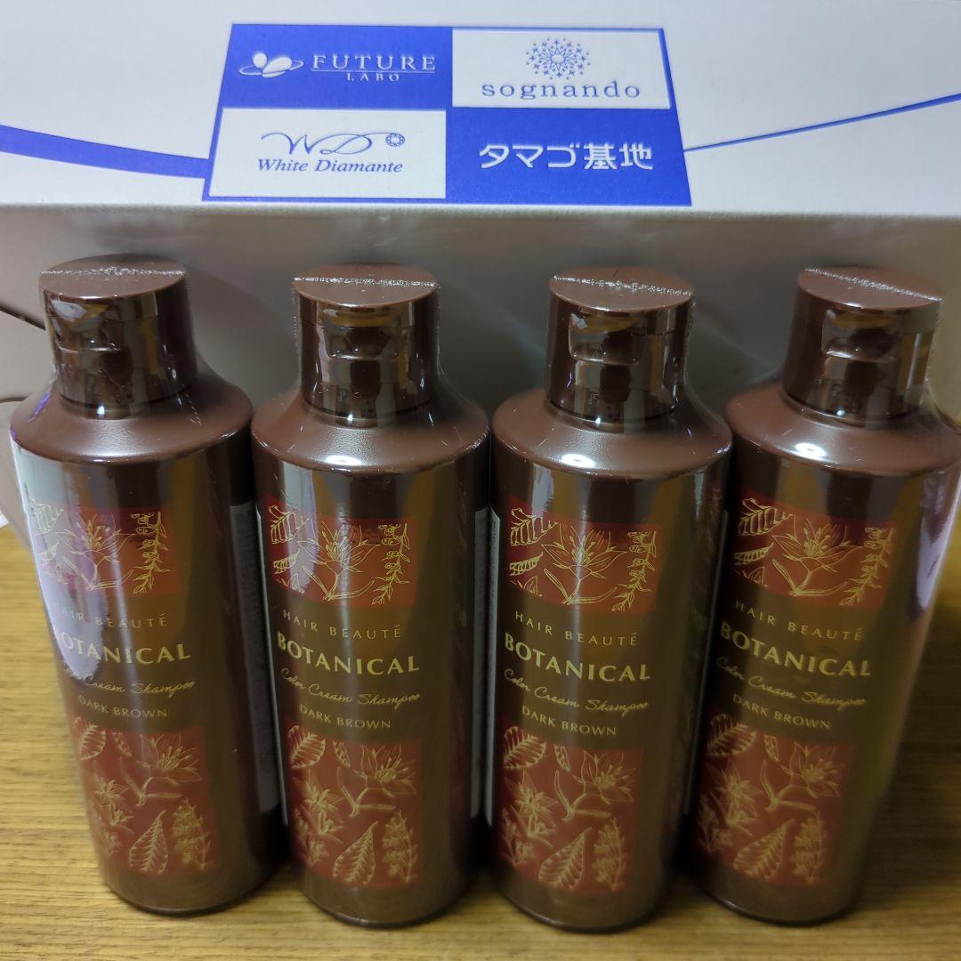 ボタニカル カラーシャンプー ダークブラウン 4本セット
