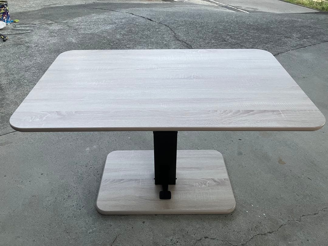 昇降式ダイニングテーブル 120×75＜送料込み＞