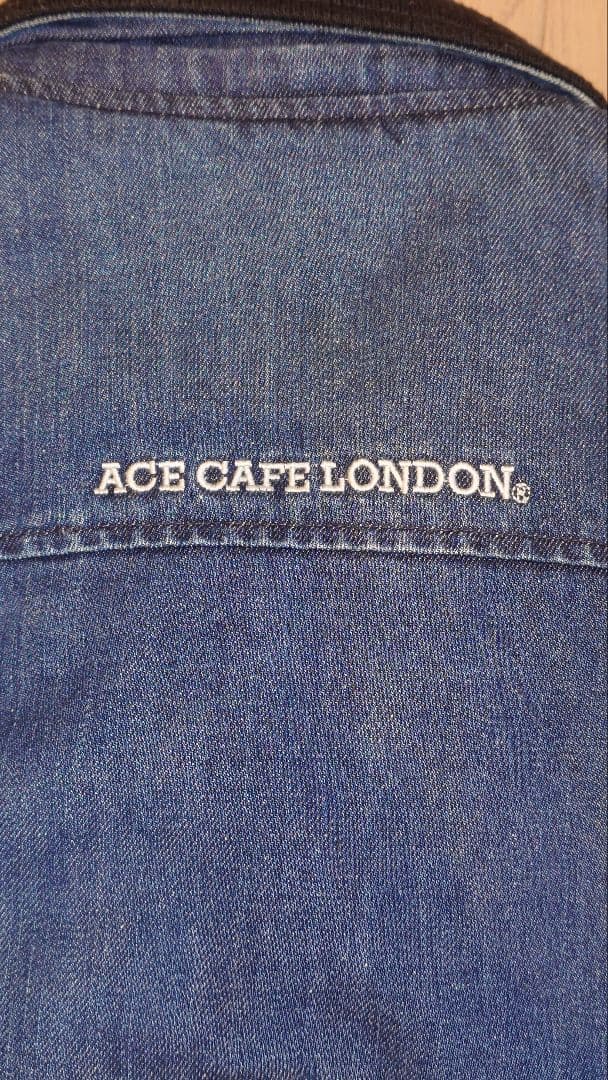 エースカフェロンドン ライダースジャケット ネイビー LLサイズ