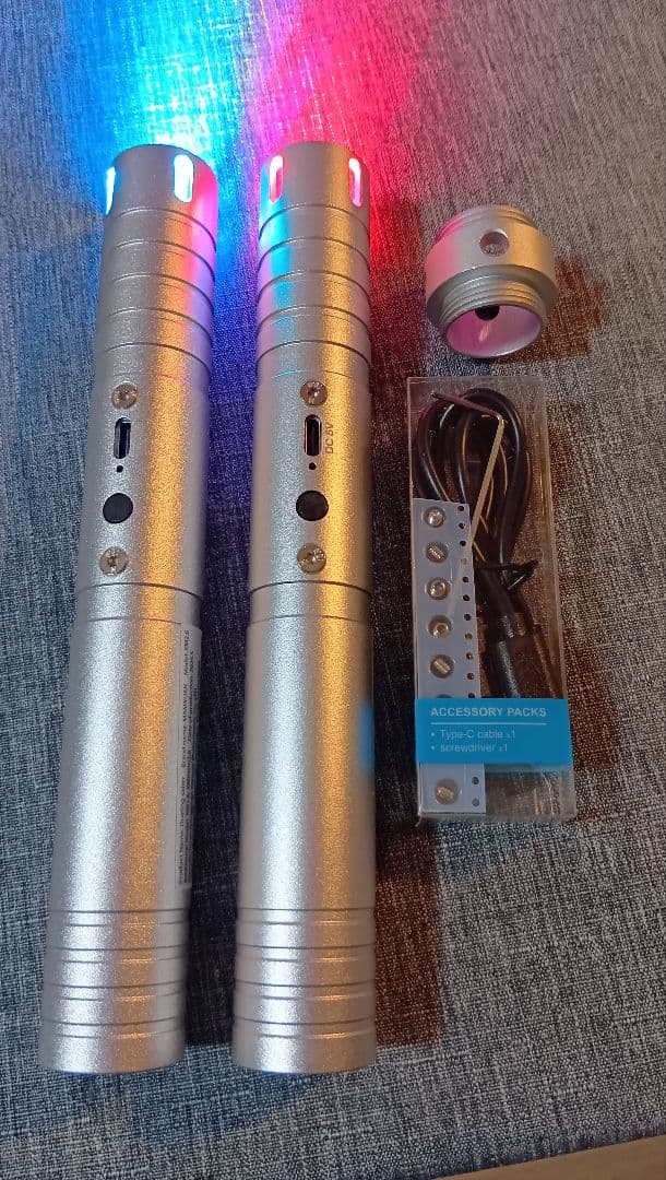 合金製ライトセーバー ダース・モール仕様 SWギミック 振動 音光 usb 新品