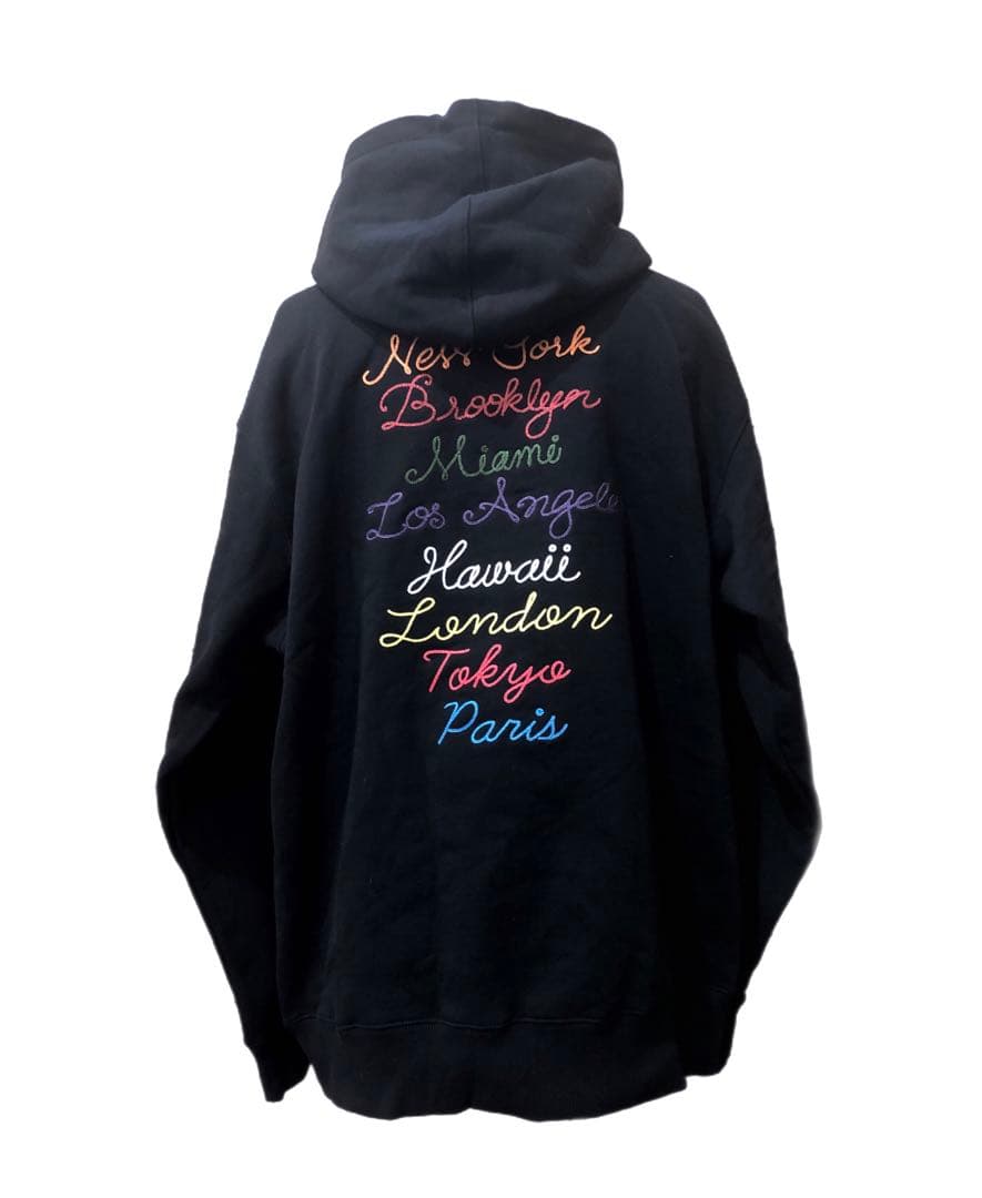 KITH（キス） NY ロゴ刺繍 パーカー フーディ 黒 ST0002
