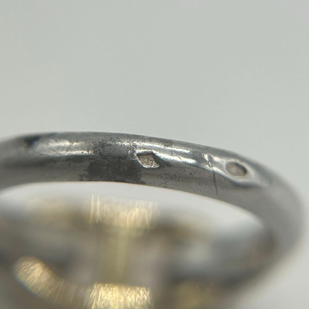 エルメス HERMES シェーヌダンクル リング 9号 SV YG コンビ