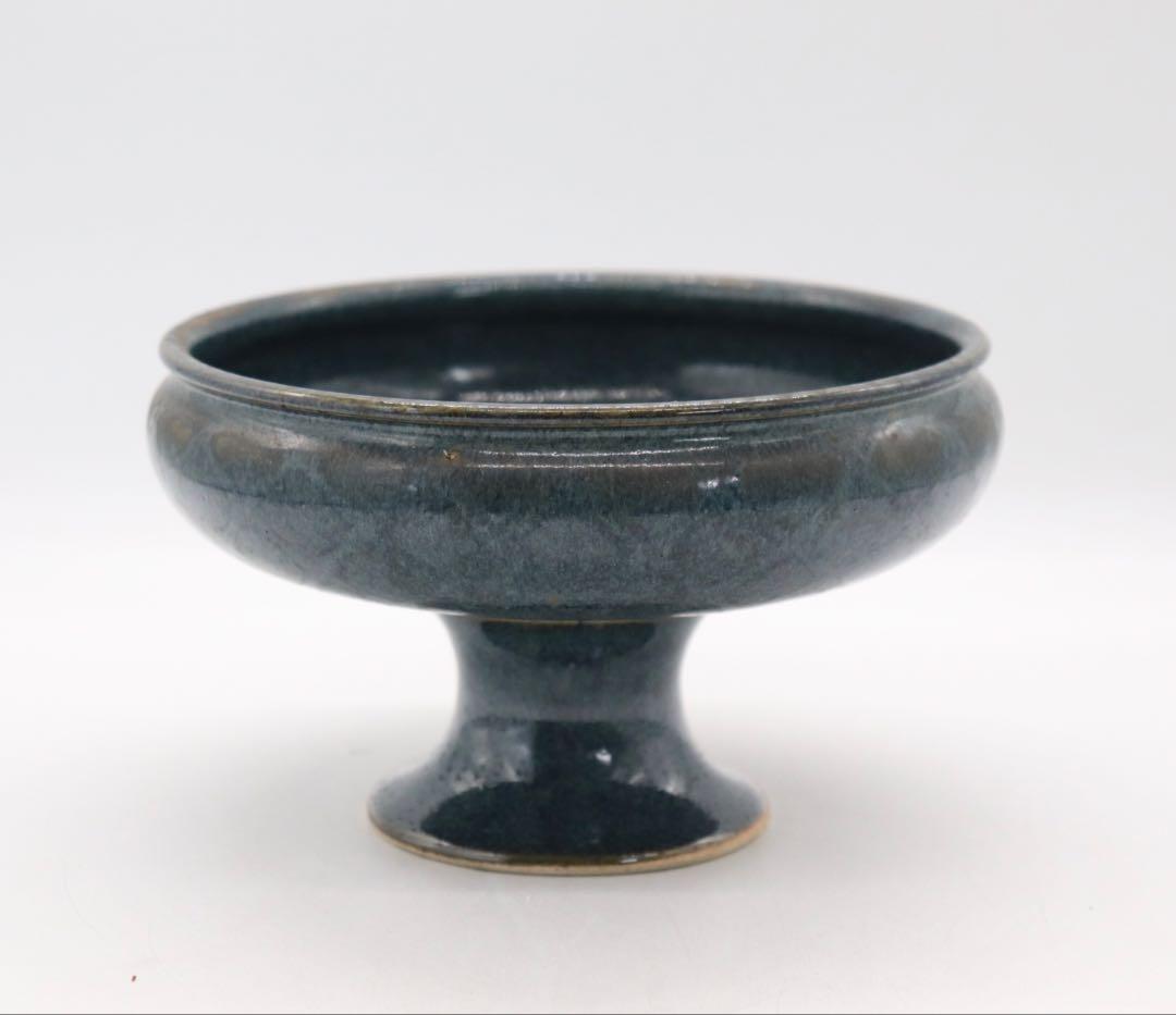 中国　清時代　鈞釉筆洗　送料込み250707