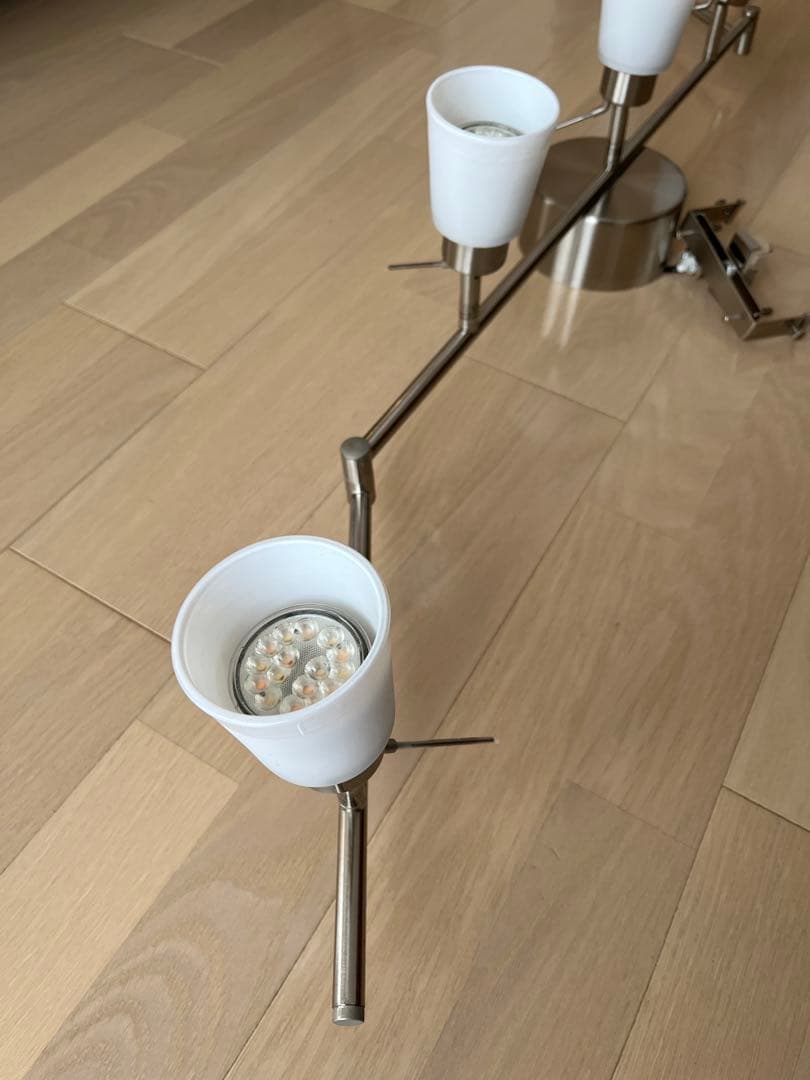 IKEAシーリングスポットライト+電球+リモコンセット