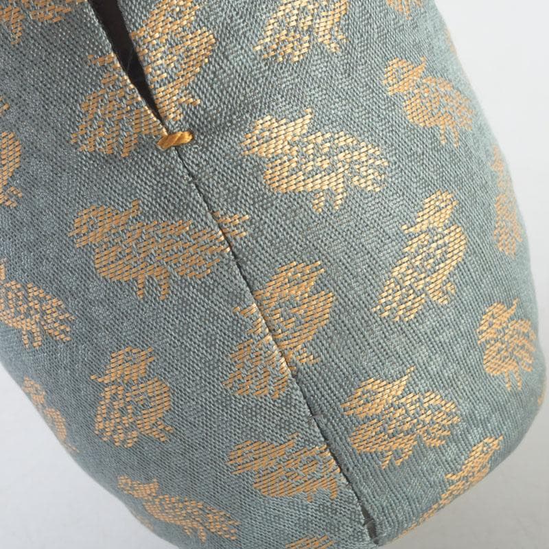 茶道具　京焼　桶谷定一作　肩衝茶入　仕覆付　共箱　V　9666