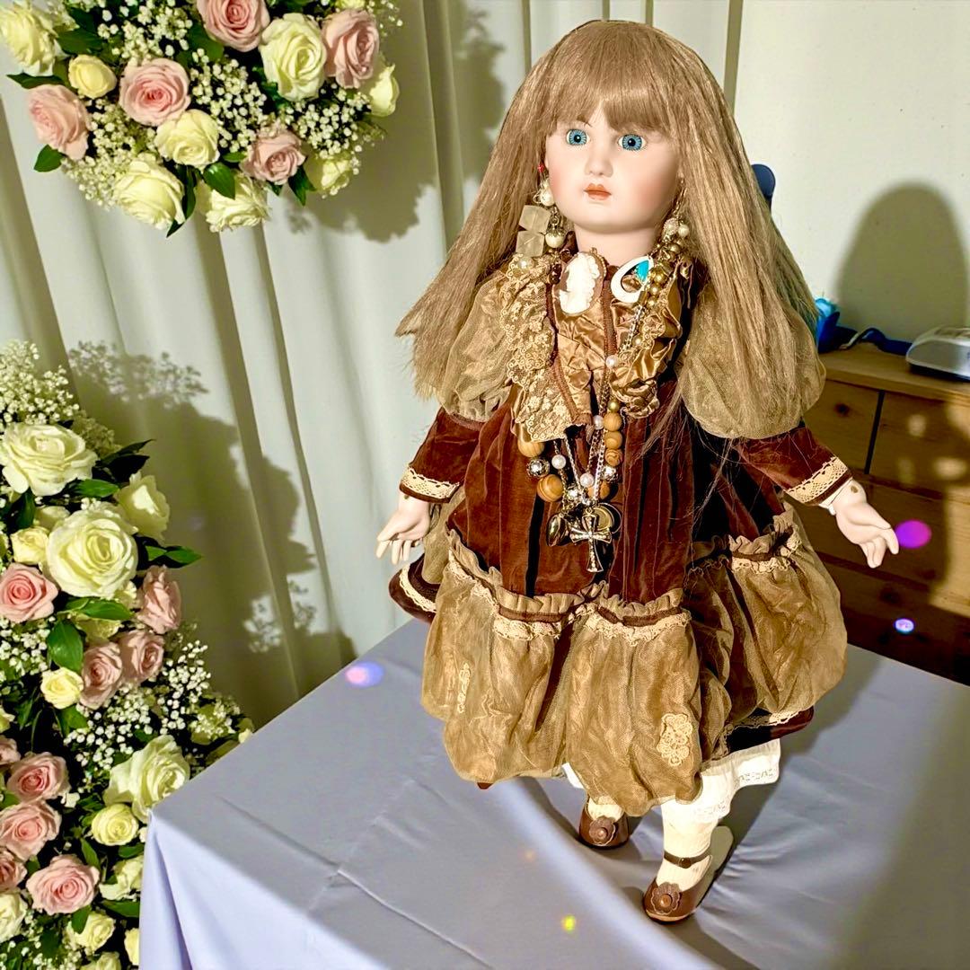 ビスクドール ジュモー フランス プリンセスドレス シェルカメオ エリザベスコイ