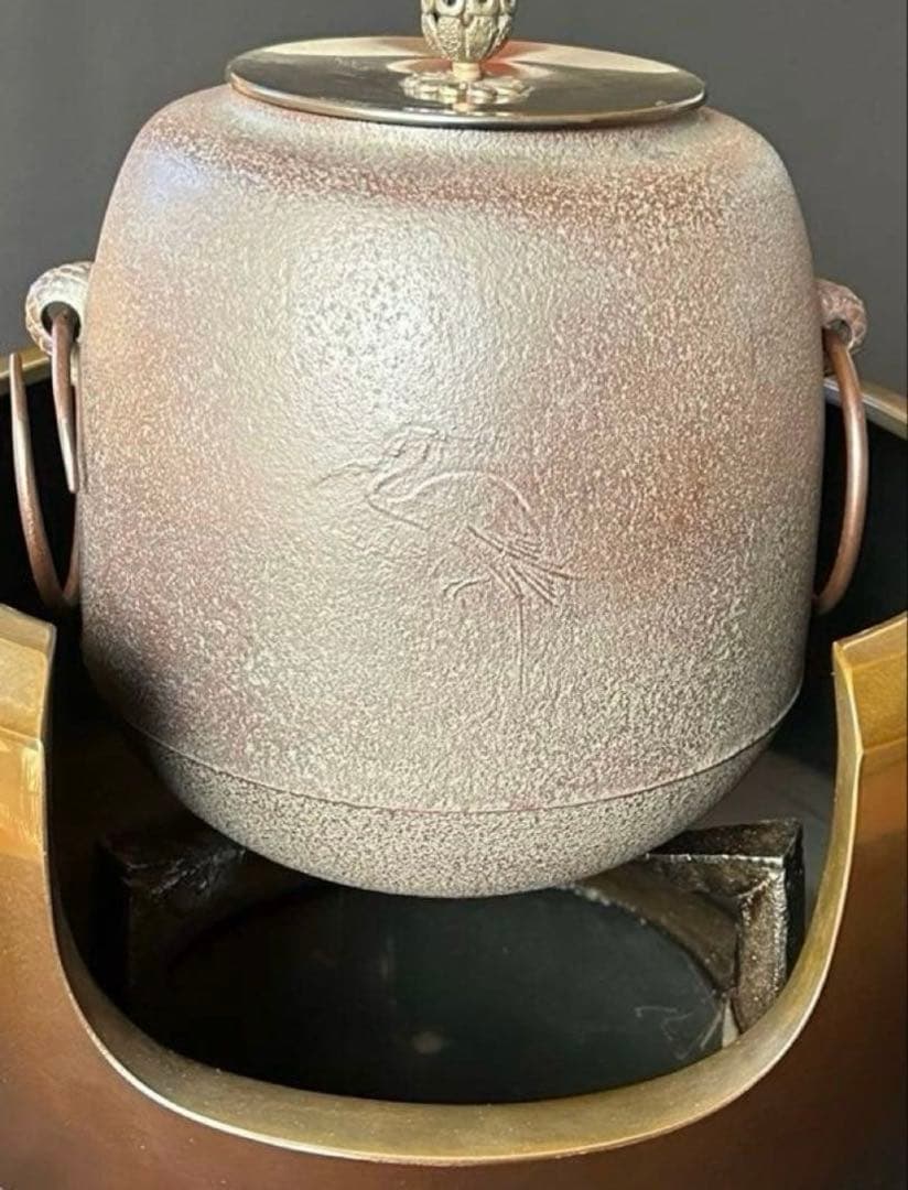 【訳あり‼️ジャンク❗️未使用‼️】茶道具3点セット　風炉・五徳・風炉釜