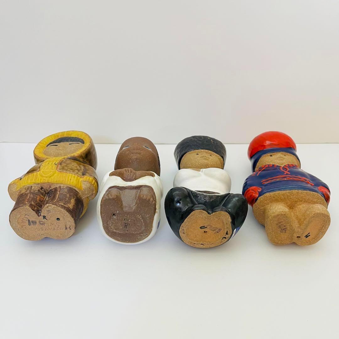 ★シール付き★【リサラーソン/世界の子ども/4体セット】北欧/ビンテージ