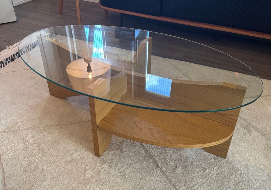 NOCE ガラステーブル ローテーブル