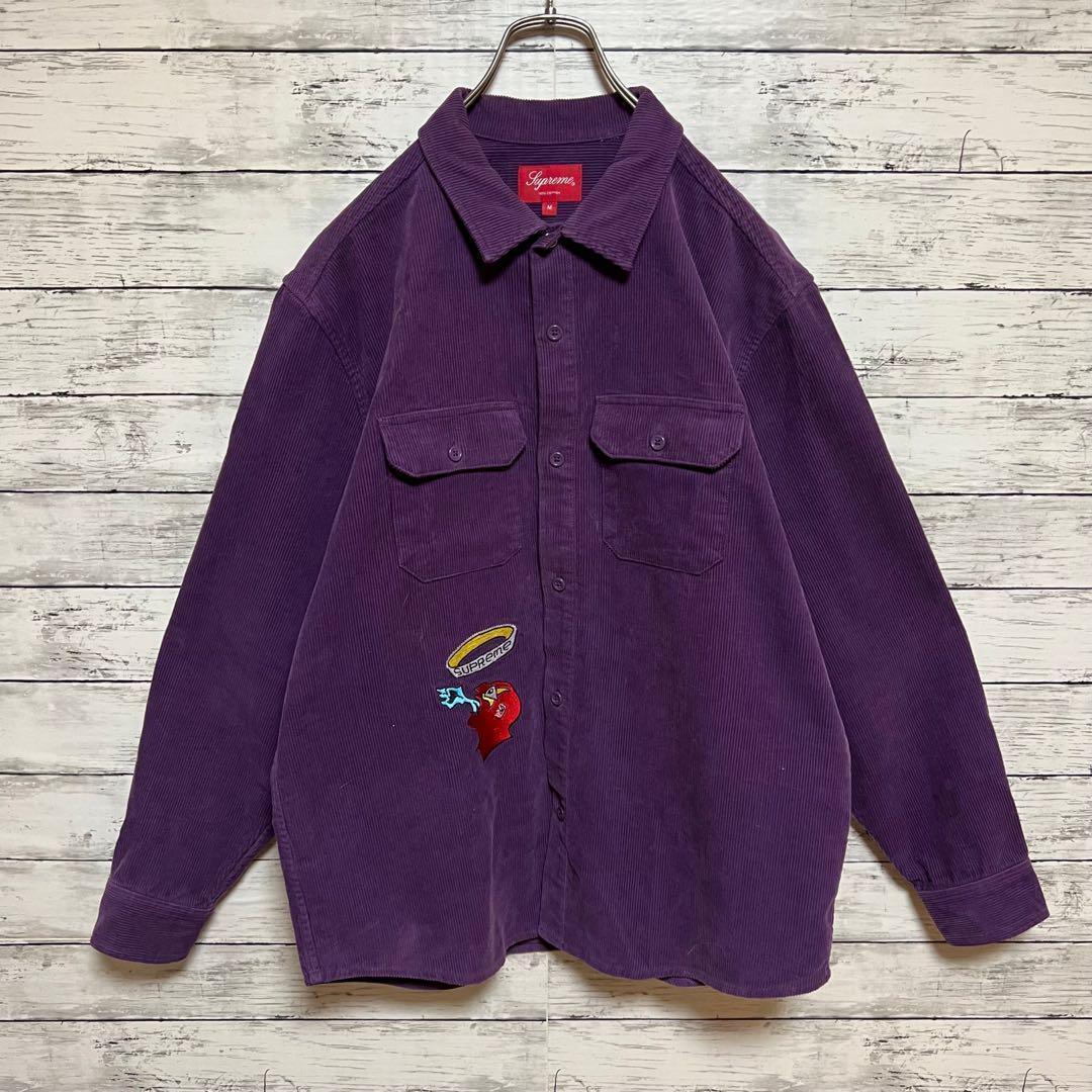 2024【入手困難】シュプリーム♤刺繍ビッグロゴ　コーデュロイジャケット即完売品