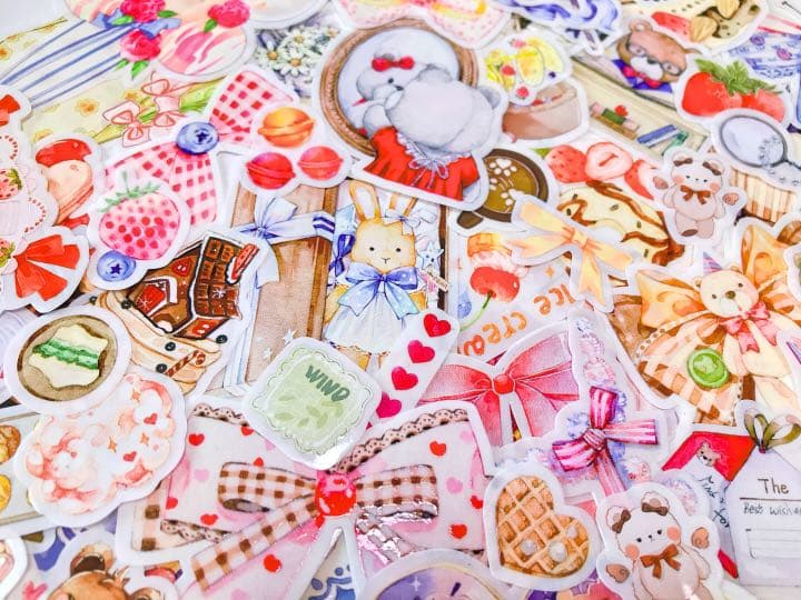 可愛いい❤️❤️フレークシール( ⸝⸝•ᴗ•⸝⸝ )ウェディングくまさんのセット♡♡