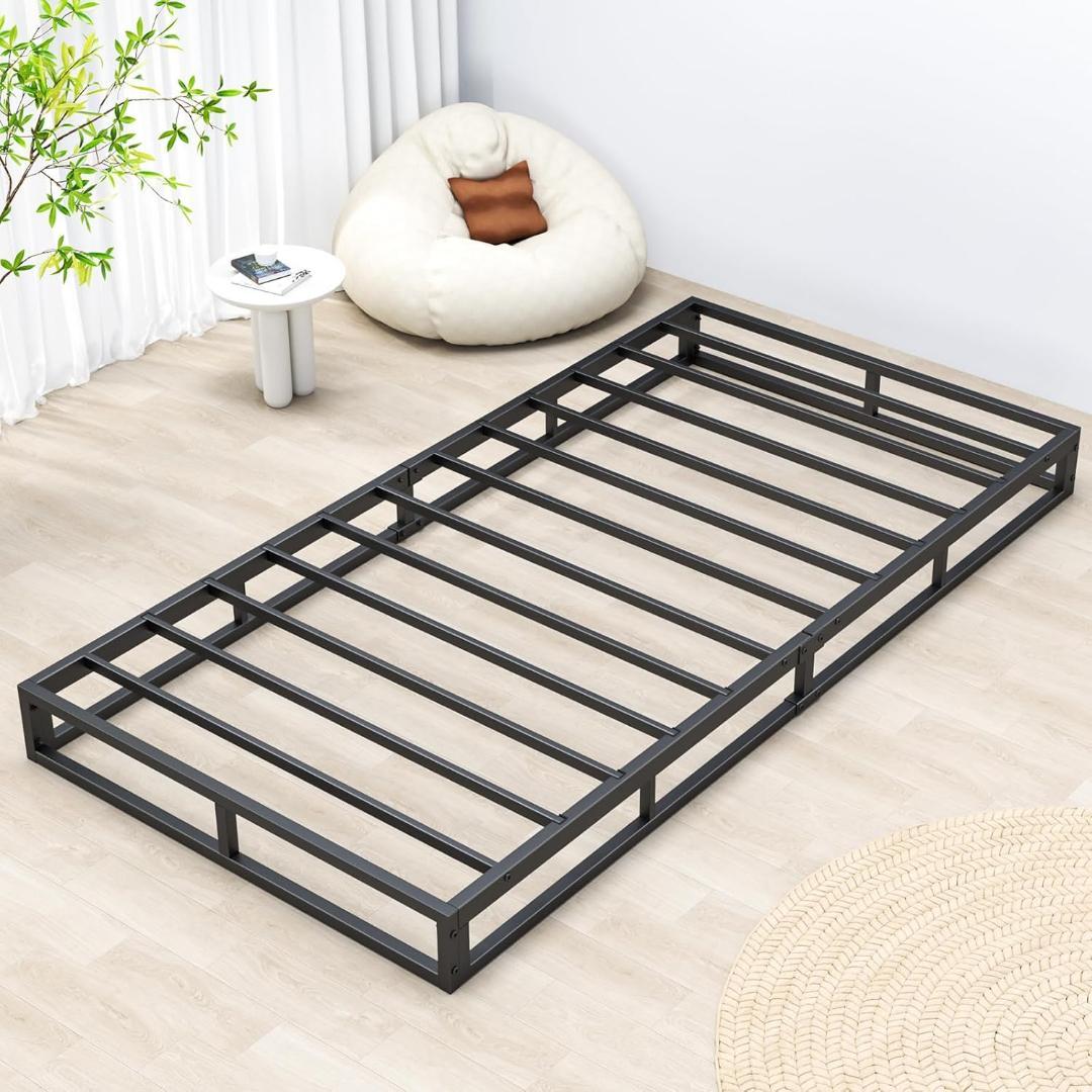 ベッドフレーム ロータイプ ベッド メタル シングルベッド パイプ ローベッド