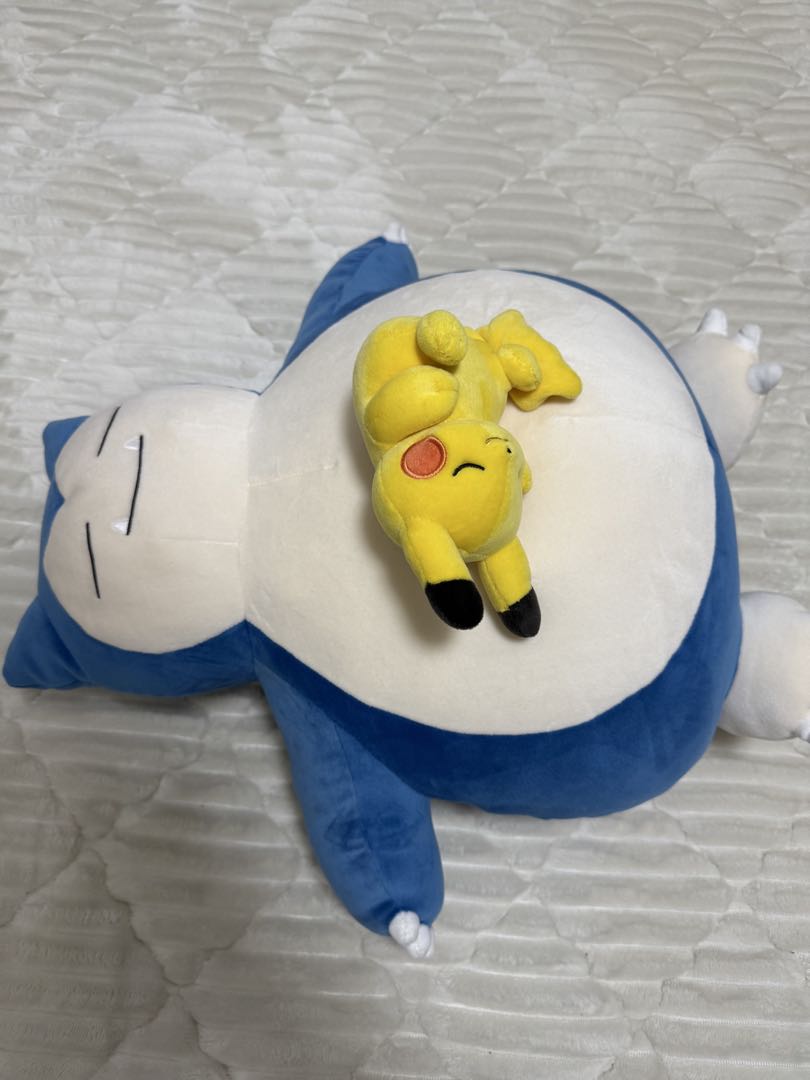 もっちりぬいぐるみ Pokémon Sleep おやすみカビゴン&ピカチュウ