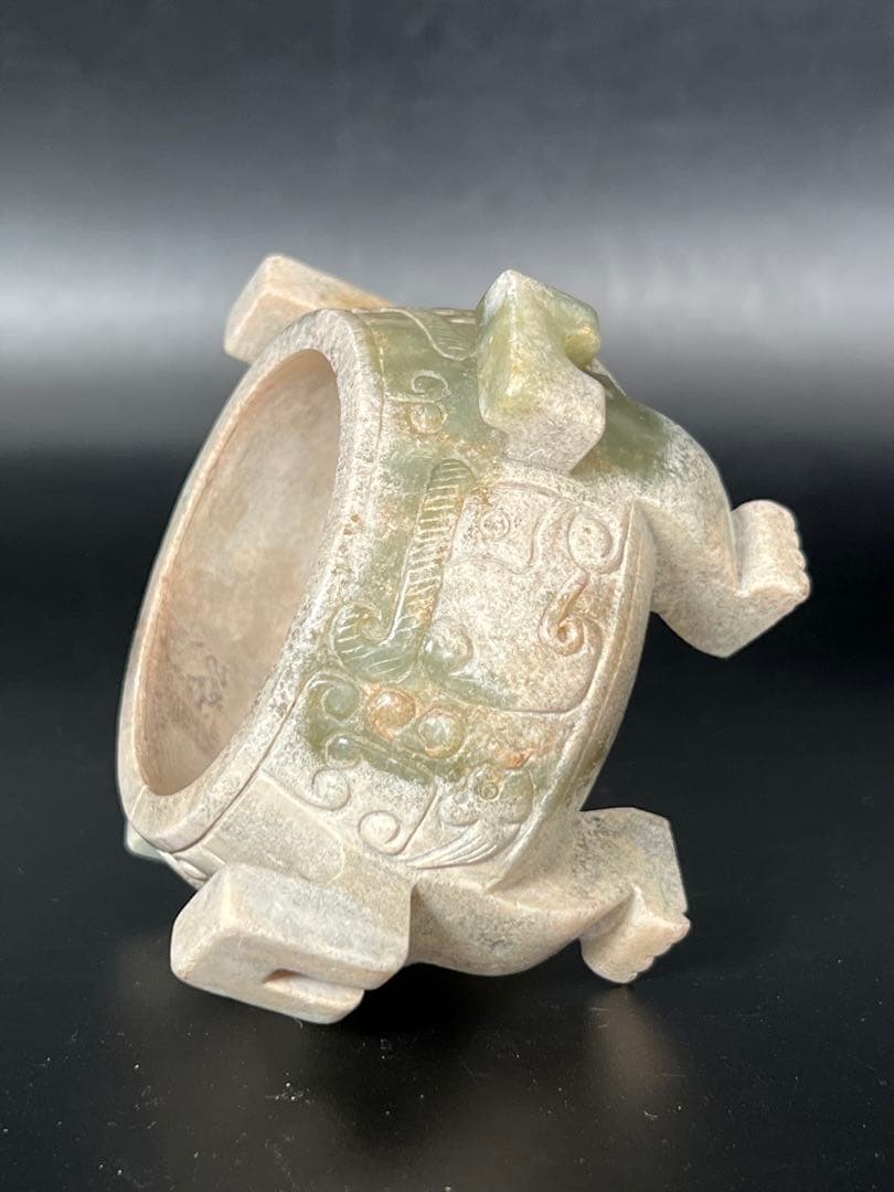 極上 古美術　玉香炉 中国清時代　重さ593g