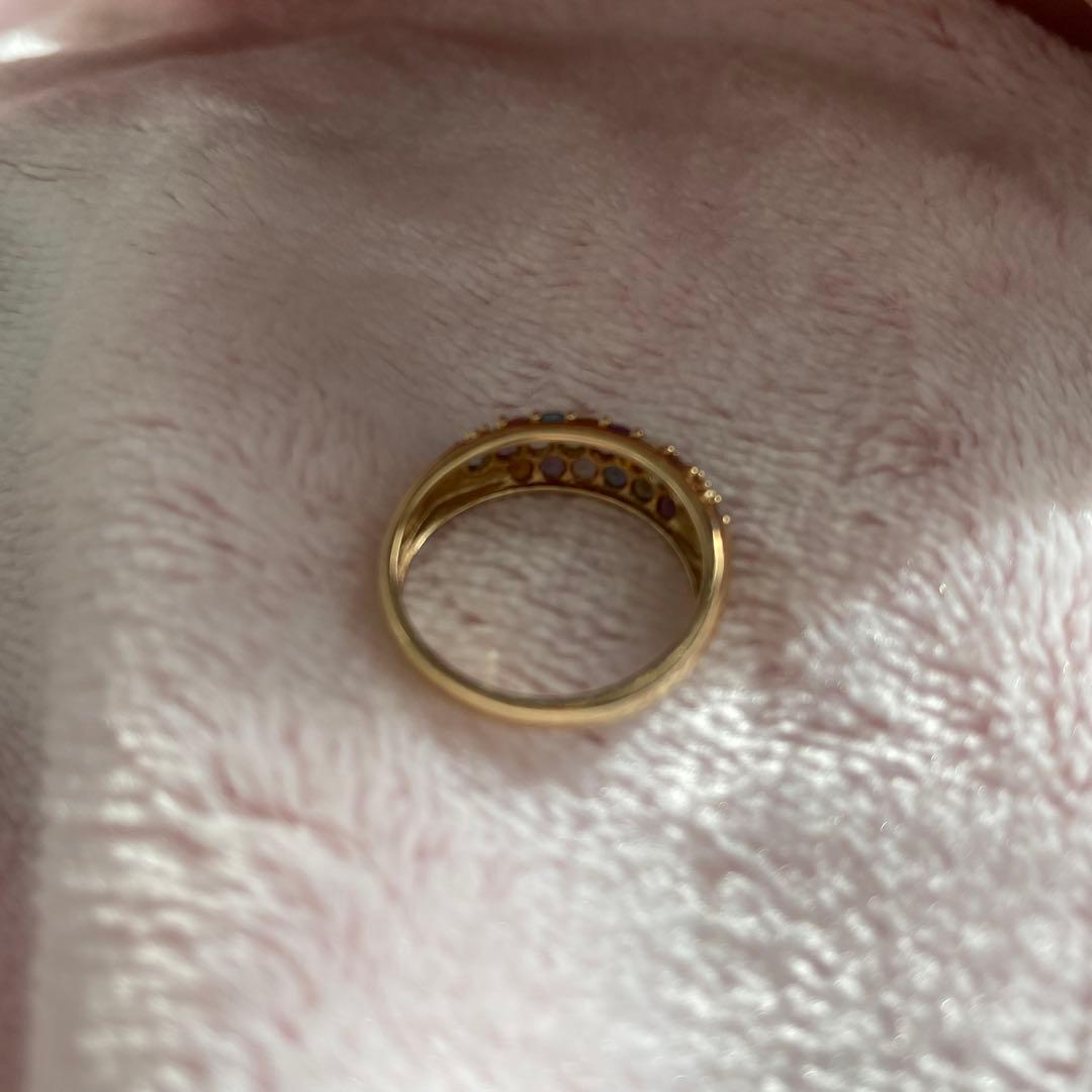 本日までラストタイムセール【美品】ツツミK10イエローゴールドパヴェリング