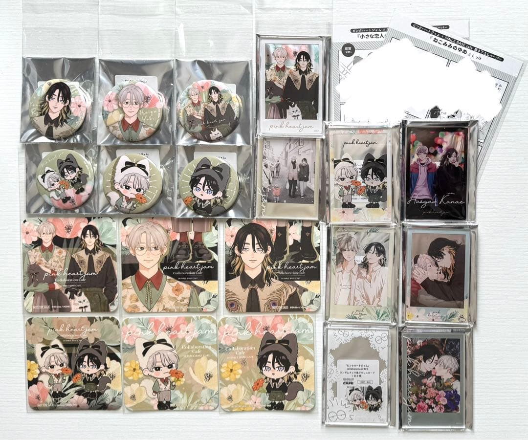 ピンクハートジャム スマイルベースカフェ コラボグッズ