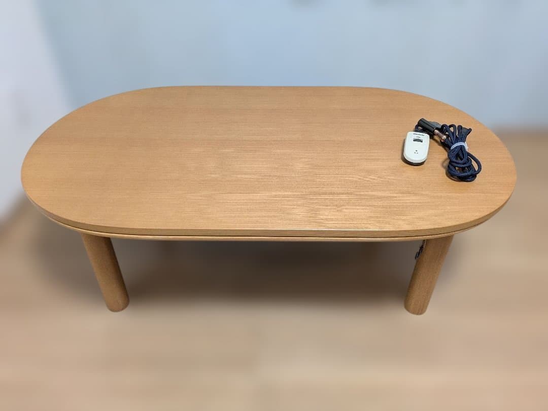 無印良品の 楕円形 こたつ （部品付）