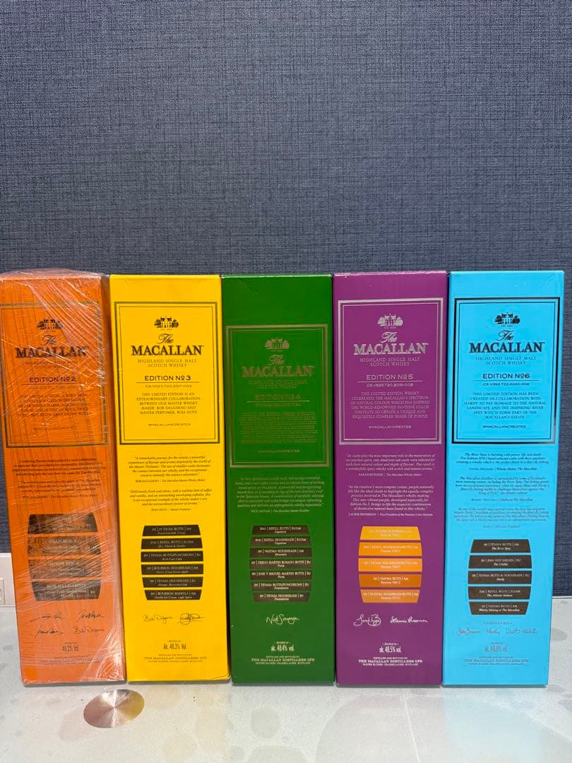 ザ・マッカラン　エディション　No.2 ~No.6 5本セット