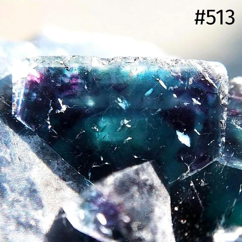 513 オコルス鉱山 フローライト ブルー パープル 蛍石