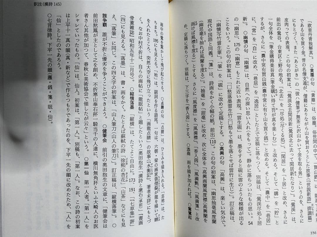 全集所載品 夏目漱石 題丙辰潑墨 大正5年 中村不折に寄せた詞