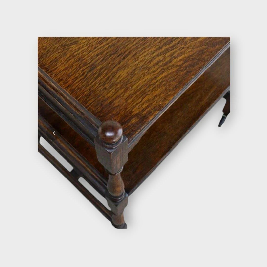 木製 2段 キッチンワゴン クラシック　イギリスアンティーク ダークブラウン